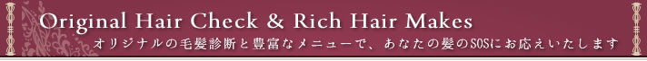 Original Hair Check & Rich Hair Makes